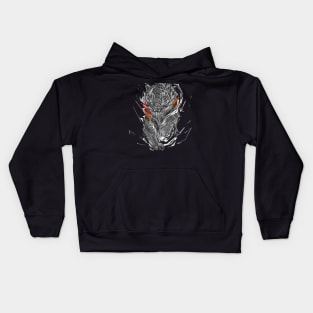 Tiger Abstract Art Kids Hoodie